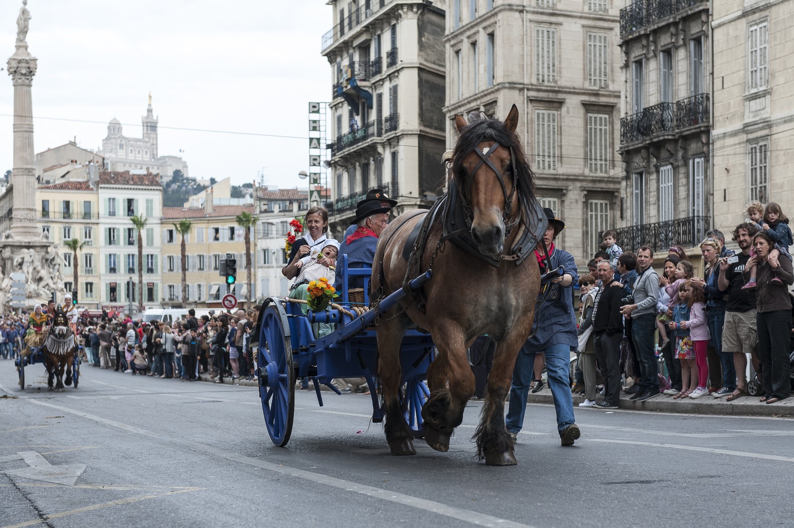 TransHumance : la charrette bleue
