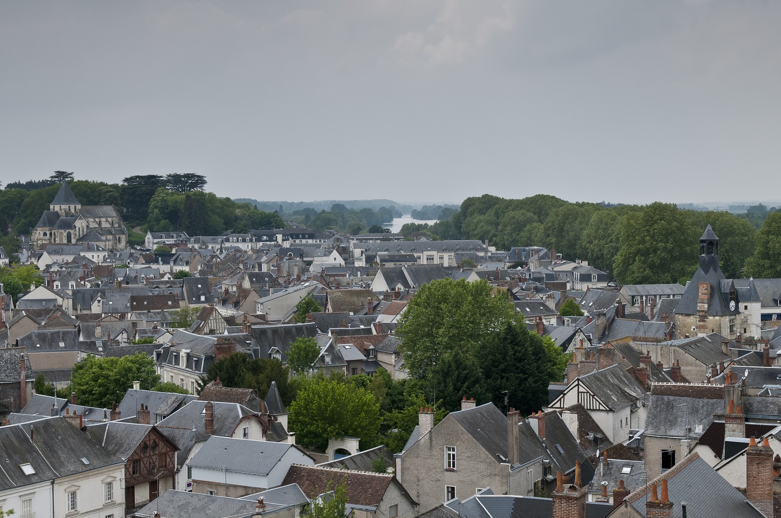 Vue des toits d'Amboise